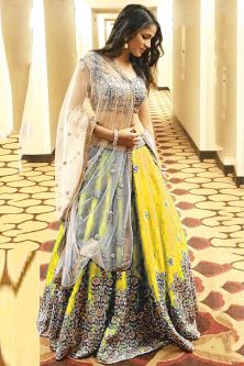 Lehenga Set Yellow and Gold Size MEDIUM